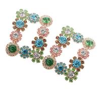 TINEASUR Hebillas de Zapatos Brillantes para Mujer Cristales Decorativos en Aleación de Aluminio, 2 Piezas Fáciles de Instalar para Boda y Banquete