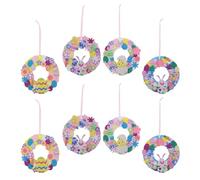 TINEASUR Juego de 8 Piezas de Espuma Eva Forma de Huevo y Conejo para Decoraciones de Pascua, Versátil y Adorable para Manualidades de Temporada y Fiestas Familiares
