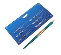TINEASUR Juego de Pluma de Inmersión Vintage 6 Puntas Intercambiables, Madera y Aleación de Aluminio, Bien Pulida y Cómoda para Escribir y Dibujar
