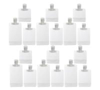 TINEASUR Kit de 30 Bolsas de Viaje Recargables para Cosméticos y Champú, Diseño Transparente Mate, Capacidad Múltiple de 30ml a 100ml, Ligero y Portátil para Viajes