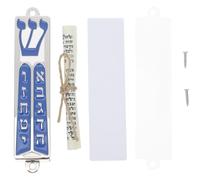 TINEASUR Mezuzá para Puerta Sagrada de Aleación de Zinc Pergamino y Escritura, Decoración Judía Versátil para Ventana y Ambiente del Hogar
