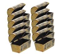 TINEASUR Mini Cofre del Tesoro Modelo Decorativo 10 Unidades, Caja Pequeña para Juegos de Piratas y Adornos en Fiestas Temáticas