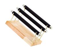 TINEASUR Organizador De Anillos De Madera De Soporte De Exhibición Para Joyería Estante De Almacenamiento Elegante Diseño Compacto y Funcional Para Mesas y Tocadores