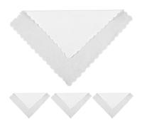 TINEASUR Pañuelo Blanco de Algodón, Toalla Cuadrada para Pintar Diy, 4 Hojas, Cuadrado, Ligero y Absorbente, para Tie-dye y Pintura, para Caballeros y Padres