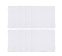TINEASUR Paquete de 10 Toallas de Algodón Doble Capa 28x28 Cm para Bebés y Niñas, Toallas de Lactancia y Desmaquillantes Suaves de Muselina