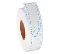 TINEASUR Pegatinas Adhesivas de Fecha para Alimentos en Rollo de 500 Unidades Azul, Material Pvc Resistente, No Se Desvanecen ni Rompen, Ideales para Decoración y Manualidades en Casa