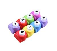 TINEASUR Perforadora Artesanal para Manualidades 12 Piezas, Máquina Punzonadora de Abs para Repujado y Cortes Decorativos en Papel para Scrapbooking y Tarjetas Color Color Aleatorio