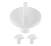 TINEASUR Perilla Abs Blanco de Control de Reemplazo Conveniente Ajuste Fácil, Paquete de 3 Piezas para Refrigerador y Congelador para y Supermercados