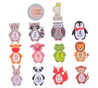 TINEASUR Piezas Mes del bebé Pegatinas 12 apoyos fotográficos mensuales niña recién Nacida Pegatinas de Bebe Stickers Infantiles Pegatinas Infantiles calcomanía de para Foto