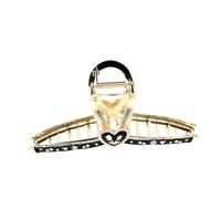 TINEASUR Pinza Pelo Garra Forma De Corazón Con Rhinestones Clip De Metal Resistente Para Mujeres Accesorio Brillante Para San Valentín Para Cabello Grueso y Estilos Variados