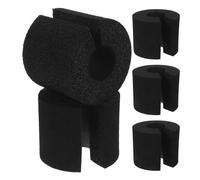 TINEASUR Protectores de Espuma Anticolisión para Puertas 5 Piezas, Tope de Puerta Negro de Espuma Gruesa, Protector de Seguridad para Dedos y Reducción de Ruido, Adecuado para Hogar,
