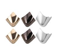 TINEASUR Protectores Metálicos para Puntera de Tacón Alto 3 Pares Cubierta Decorativa para Zapatos Puntiagudos en Uso Diario