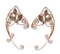 TINEASUR Puños de Oreja de Aleación 2 Piezas para Mujer, Accesorios de Joyería sin Perforación, Decoración para Cosplay y Uso Diario, Diseño Delicado con Forma Fantasía