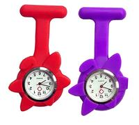 TINEASUR Reloj Colgante Ver Broche Reloj Brillante Reloj de Supervivencia Reloj de Bolsillo Digital Reloj de Enfermera Reloj relógios Reloj de Bolsillo Colgante Reloj Medico Rojo