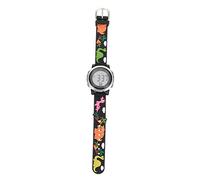 TINEASUR Reloj Led Digital para Niño Niña con De Dinosaurio Reloj Electrónico De Cartoon para Niñas y Niño Correa y Material - Negro