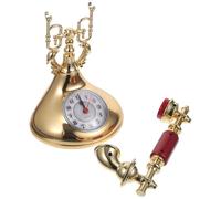 TINEASUR Reloj Mesa Decorativo Teléfono Retro Reloj Sobremesa Vintage para Oficina Hogar Café Dormitorio