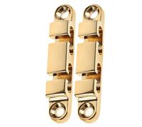 TINEASUR Retenedor de Cuerda Eléctrico 6 Cuerdas con Tornillos Bloque de Sujeción Dorado Repuesto para Afinación Estable y Mejora Acústica 2 Piezas