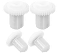 TINEASUR Rodillo de Radio Abs Blanco Práctico y Portátil, Juego de 4 Piezas de Polea y Cojinete para Pletina de Casete en Equipo de Grabadora de Cintas