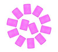 TINEASUR Rodillos Cabello Autoadhesivos 12 Piezas Plástico 30 Mm para Voluminosos Seco y Mojado Herramienta para Mujeres y Niñas Efecto de Rizado Temporal