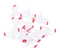 TINEASUR Rodillos para Persianas Verticales 20 Piezas, Polea de Cortina de Plástico Rojo, Repuesto Duradero para Riel de Cortina, Compatible Persianas Enrollables, Reparación Rápida