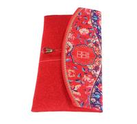 TINEASUR Rojo Estilo Chino para Boda, Tamaño L, 1 Pieza, Sobres Rojos Porta Dinero, Diseño Doble Felicidad, Adecuado para Bodas y Compromisos Tradicionales Chinas