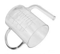 TINEASUR Separador de Grasa de Vidrio con Capacidad de 500ml, Taza Medidora con Escala Precisa para Separar Jugos de Carne y Aceite en Cocina Casera
