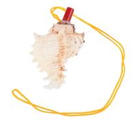 TINEASUR Silbato de Caracola Natural Beige de 9-10cm Cuerda, Instrumento Musical Versátil para Actividades al Aire Libre y Disfrute Musical Color Aleatorio