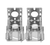 TINEASUR Soporte de Montaje en Poste para Antena Exterior, 2 Piezas, Aleación de Aluminio Resistente, Diseño en L Posiciones Ajustables, Soporte para Instalación en Tejado y Pared,