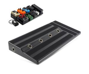 TINEASUR Tablero de Efectos de Guitarra Soporte Portátil para Pedales Eléctricos y Resistente Gestión de Cables Adecuado para Músicos en Transporte y Ensayos