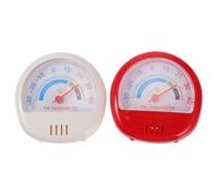 TINEASUR Termómetro Pack para Plástico de Frigorífico Congelador Rojo, Portátil Superficie Lisa de 2 Piezas Adecuado para Uso Doméstico y General