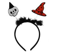 TINEASUR Tocado De Sombrero De Bruja Esqueleto, Accesorio De Halloween, Diadema Con Elementos De Halloween, Diademas Para Fiesta De Cosplay De Halloween, Accesorios Para Fiesta De Cosplay,