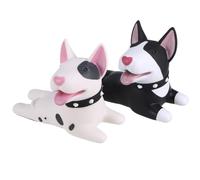 TINEASUR Tope de Puerta de PVC Forma de Perro de Dibujos Animados, 2 Piezas, Protege contra Golpes y Es Amigable Suelo para Decoración del Hogar
