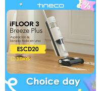 Tineco Aspiradora en seco y húmedo iFloor 3 Breeze Plus Limpiadora y fregona de Pisos inalámbrica Liviana, Limpia Tus Pisos Duros en un Solo Paso