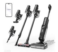 Tineco Floor One Switch S7 Stretch - Aspirador en seco y húmedo con batería 5 en 1, FlashDry Autolimpieza, DualBlock Antienredos, 50 min de autonomía, 22 kPa, Limpiador de Suelos Multifuncional para
