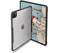 TineeOwl iPad Pro 11 Inch Case 2022, 2021, 2020 & 2018 (4th, 3rd, 2nd & 1st Generation) Ultra Thin Matte Clear, Supports Apple Pencil Wireless Charging, Absorbs Shock (Black/Matte Back)