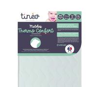 Tinéo Matelas Thermo Confort 60x120x10 cm, Polyuréthane, Blanc, Simple