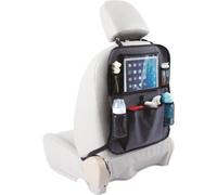 Tineo Organizador Universal Para Respaldo De Coche Negro Con Bolsillo Para Tablet Con Pantalla Táctil Y Múltiples Compartimentos De Malla (53 X 43 Cm)