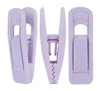 Tinfol Clips de Terciopelo para Perchas, 50 Unidades, Color Morado Claro, Clips de Terciopelo para Colgar Ropa Fina