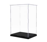 Tingacraft Acrílico Vitrina Cristal Caja 17,3 x 12,5 x 24,7 cm Metacrilato Expositor Protector para Muñecas 25 cm Alto Figuras Escala 1/12 Colecciones Modelo Estatua Trofeos