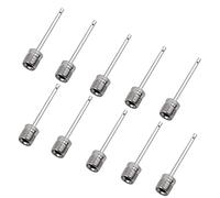 TingDongWei 10 Pcs Aguja de Inflado de Bomba de Bola, Agujas de Acero Inoxidable para Inflar Balones, Ideal para Inflar Balones Deportivos