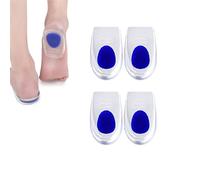 TingDongWei 2 Pare Taloneras Silicona, Plantillas de Silicona para Hombre y Mujer, Plantillas de Talón Gel para Apoyar, Reducir los Golpes y Aliviar el Dolor (40-45/L)