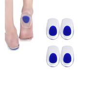 TingDongWei 2 Pare Taloneras Silicona, Plantillas de Silicona para Hombre y Mujer, Plantillas de Talón Gel para Apoyar, Reducir los Golpes y Aliviar el Dolor (34-39/S)