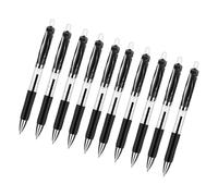 TingHaoO 10 bolígrafos de gel de 0,5 mm, agarre ergonómico de secado rápido para suministros de oficina escolar, tintas coloridas, rojo, azul, negro, para tomar notas
