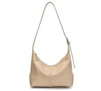 TingHaoO Bolso bandolera de gran capacidad para mujer, de piel sintética, bandolera de moda para uso diario, gran capacidad, para viajes, Khaki, One Size