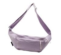 TingHaoO Bolso cruzado deportivo de color sólido para viajes, casual, hombro multifuncional, con correa ajustable, para mujer, casual, con correa ajustable, Purple, One Size