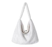 TingHaoO Bolso de mano elegante con lentejuelas brillantes para mujer, bolso de noche para el trabajo, compras y ocasiones especiales, bolso de lentejuelas de moda, White, One Size