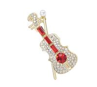 TingHaoO Broche clásico de metal para violín para músicos y entusiastas del estilo, popular para disfraces de eventos formales, Metal