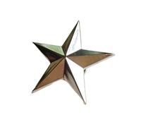 TingHaoO Elegante pin de solapa de estrella de cinco puntas, elegante insignia de metal para decoración de disfraces, pin en forma de estrella para ropa