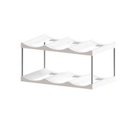 TingHaoO Estante multiusos para botellas de agua, organizadores de múltiples capas para botellas de agua, solución de almacenamiento eficiente de gabinete, organizadores de tazas