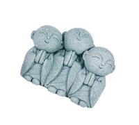 TingHaoO Estatua de Buda de monje orando de arenisca, escultura en miniatura para decoración del hogar, jardín, interior y exterior, adornos espirituales, meditaciones, estatua de Budas, regalo
